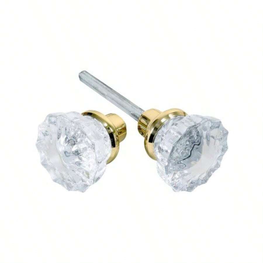 SLAW Tuff Stuff Tools Mortise Lock Crystal Glass Door Kb Replacement Set Brass Finish Base - 黃銅 - 查看 1