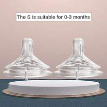 MEILINMAMA 1 cái núm ti giả cho trẻ sơ sinh Meiling Mama cổ rộng 5.5cm bằng silicone, tương thích với bình sữa trẻ em cỡ 5.5cm, phù hợp sử dụng hàng ngày - trắng - Xem 18