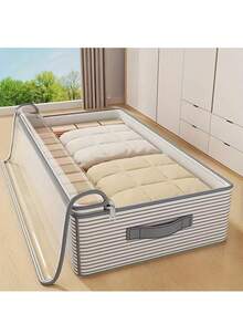 Bolsa de Armazenamento de Roupas Multicamadas com Janela Transparente, para Guarda-Roupa, Debaixo da Cama, Viagem - Moda Feminina, Quarto, Casa - Design Moderno Elegante, Organizador de Roupas