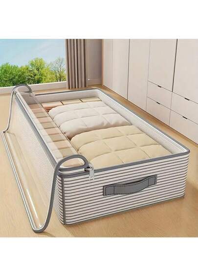 Multi-Layer Clothing Storage Bag With Transparent Window, For Wardrobe, Under Bed, Travel - Women's Fashion, Bedroom, Home - Elegant Modern Design, Clothes Organizer