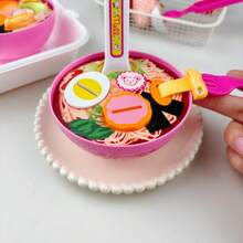 1pc Ramen Feeding Toy Game - Perfect Gift For Boys, Girls, Birthday, Easter, Christmas, Halloween, Thanksgiving - Interactive Feeding Game With Spoon And Fork, Role Play Toy, Material, Sensory Game, Suitable For Pet Lovers Simulated Feeding Toy, Fun Pet Feeding Toy, Holiday Shoppers, Toy Enthusiasts, Pretend Feeding Toy - Multicolor - View 6