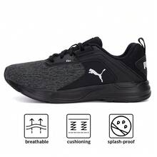 Puma COMET 2 ALT Beta 跑步鞋，缓震型，男女通用，轻便舒适，低帮休闲运动鞋，适合室内外运动，195109-02 - 黑色 - 查看 3