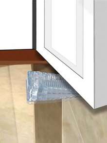 6/5/4 Pcs Transparent Waterproof Odorless Wedge Pads, Multi-Functional Rubber Textured Design For Leveling Furniture, Adjusting Uneven Doors And Floors, Hard Tabletop Pads, And Stackable Door Stops - Multicolor - View 3