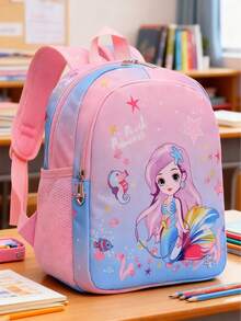 Söt tecknad miniryggsäck, bedårande enhörningsdesignad skolväska, regnbågsfärgad ryggsäck, kawaii tecknad ryggsäck, flickväska med axelrem, ryggsäck - Multifärgad - Visa 11