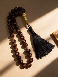 1pc 10mm Tassel Style Rosary Beads 33pcs Prayer Beads Tasbih Bracelet, Simple & Casual, Suitable For Muslim Men Daily Wear - Multicolor - View 10