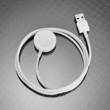 Cable cargador magnético para reloj, adaptador de carga inalámbrica portátil compatible con Apple Watch Series Ultra/8/7/6/SE/SE2/5/4/3/2/1, adecuado para oficina, dormitorio y oficina en casa - Blanco - Ver 8