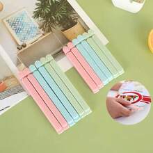 5/10pcs Food Bag Sealing Clips, Multipurpose Reusable Food Freshness Sealing Clips, Suitable For Various Plastic Bags And Snack Bags, Kitchen Organization Bags And Storage Bags, Kitchen Accessories, Random Colors