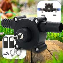 Electric Drill Pump For Water Gasoline Oil Diesels Fluid Transfer Pump Mini Hand Self-Priming Quick Pumping Speed - Black - View 1