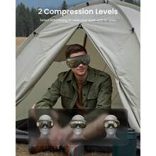RENPHO Eyeris 1 Eye Massager With Heat, Eye Mask For Migraine, Smart Sleep Mask For Dry Eyes Relax, Reduce Strain - Z-迷彩 - 查看 4
