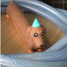 1pc Funny Sound Dog Toy, Durable Chew Toy For Pets, Latex Squeaky Toy For Sausage Dogs, Boredom Relief Toy For Small & Medium Dogs, No Battery Required - Multicolor - View 6