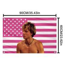 1pc JJ Maybank 60*90/90*150cm Polyester American Flag Tapestry - Wall Hanging Banner For Bedroom, Living Room, Office, Party Decor - No Power Needed - Multicolor - View 10