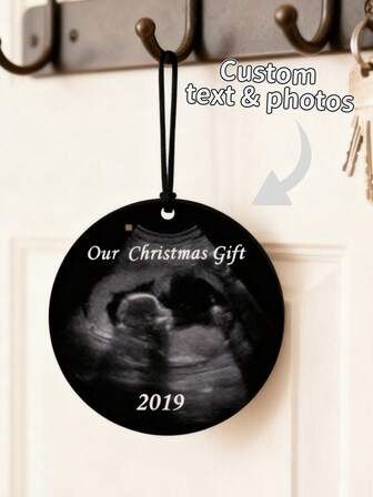 1pc Personalized Family Pendant, Customized Acrylic Photo Pendant, Customized Home Decor, Customized Kids Photo, Car Pendant, Home Key Chain, Back To School Gift, Luggage Accessory, Backpack Pendant