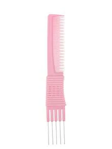 1PC Hair Styling Comb With 5 Steel Pins Lift Teasing Comb Fine Tooth Detangling Hair Comb ,Hair Styling Tools Hair Accessories - Multicolor - View 12