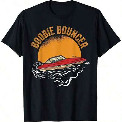 Camiseta Boobie Bouncer Speed Boat 100% algodón pesado Sudadera con capucha
