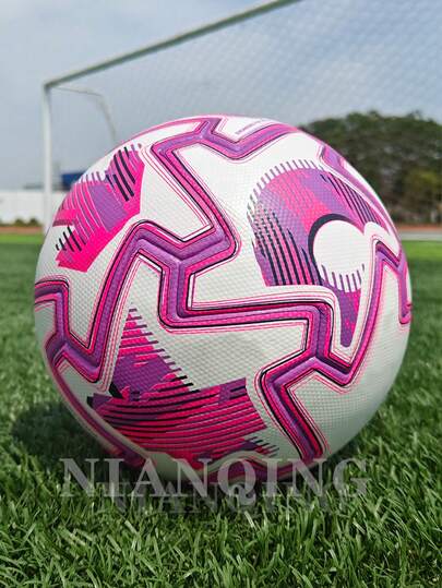 1 pieza Balón de fútbol de alta gama, sin costuras, termosellado, tamaño 5, con cuero PU de alta calidad, antideslizante, resistente al desgaste, alta elasticidad, estable, fácil de controlar, suave y no dañino para los pies. Balón de fútbol universal para interior y exterior, entrenamiento y competición profesional para adultos.