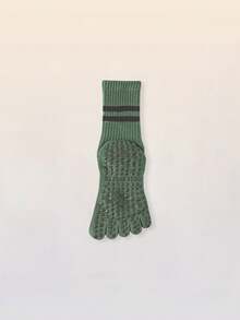 1/2/3/4/7 双装女士多色专业瑜伽袜，防滑硅胶抓地普拉提健身袜，踝袜/膝袜，透气，适合春夏秋冬穿着 - 彩色 - 查看 11