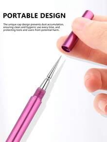 YUNSHENG Acne Remover/Blackhead Remover, Slanted Loop Blackhead Tweezers And Acne Needle, Rose Gold, With Storage Box, Professional Facial Care Tool Set