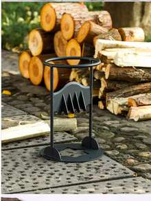 Round Log Splitter - Manual Log Splitter, Ignition Log Splitter, Heavy Duty Cast Iron Log Splitter - Manual Wood Wedge, Wood Splitting Machine, Heavy Duty Log Splitter, Easy To Split Logs Without Lighter, Efficient Log Splitting Tool, Heavy Duty Cast Iron Structure, Portable And Space-Saving - Multicolor - View 6