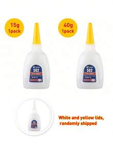 Finego 15g/30g/40g Keo siêu dính mạnh 502, Keo siêu tức thời đa năng, Keo dán giày, Keo siêu dính 502 Cyanoacrylate tức thì, Keo dán dầu cường độ cao hàn, Nhanh khô, Keo sửa chữa cho gốm sứ, sứ, kim loại, nhựa, gỗ - Trong suốt - Xem 25