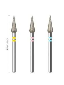 1支锥形碳化钨美甲钻头，俄罗斯美甲工具，用于去除角质层、死皮、抛光美甲，精准打磨，光滑平整，专业沙龙级耐用高效美甲护理必备品 - 彩色 - 查看 4