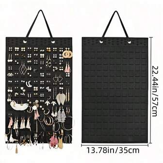 New Jewelry Necklace Hanging Storage Bag, Wall-Mounted Jewelry Organizer Bag