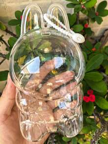 1-2pcs Compatible Labubuo Transparent Protective Case, Fits Series 1, Series 3 Standing, Series 2 Sitting, Cola Standing And Cola Sitting (17cm And Below), Mini 4.0. 2025 PS High Transparency Material Protective Case/With Anti-Theft Silicone Strap - Clear - View 20