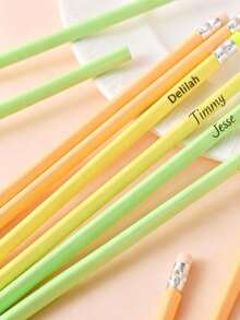 Personalized Pencils,Custom Name Pencils, School Supplies, Teacher Gifts, Pencils With Names, Back To School Gifts, Student Gifts,Best Gifts - Multicolor - View 4