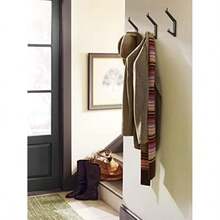 Amerock H37003G10 - Gancho decorativo de pared de doble punta, gancho de ní satinado para abrigos, sombreros, mochilas, bolsas, ganchos para baño, recámara, clóset, entrada, lavadero, oficina(Double Prong Bronce aceitado) - Multicolor - Ver 3