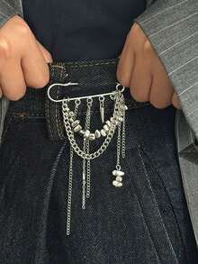 1pc European And American Vintage Linen-faced Eagle Shaped Brooch, Fashionable And Personalized Lapel Pin For Men's Suits - Yellow Gold - View 9