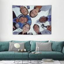 1件趣味挂毯可爱房间装饰家居MD墙纸挂毯美观旗帜房间装饰床头板壁纸背景布 - 彩色 - 查看 3