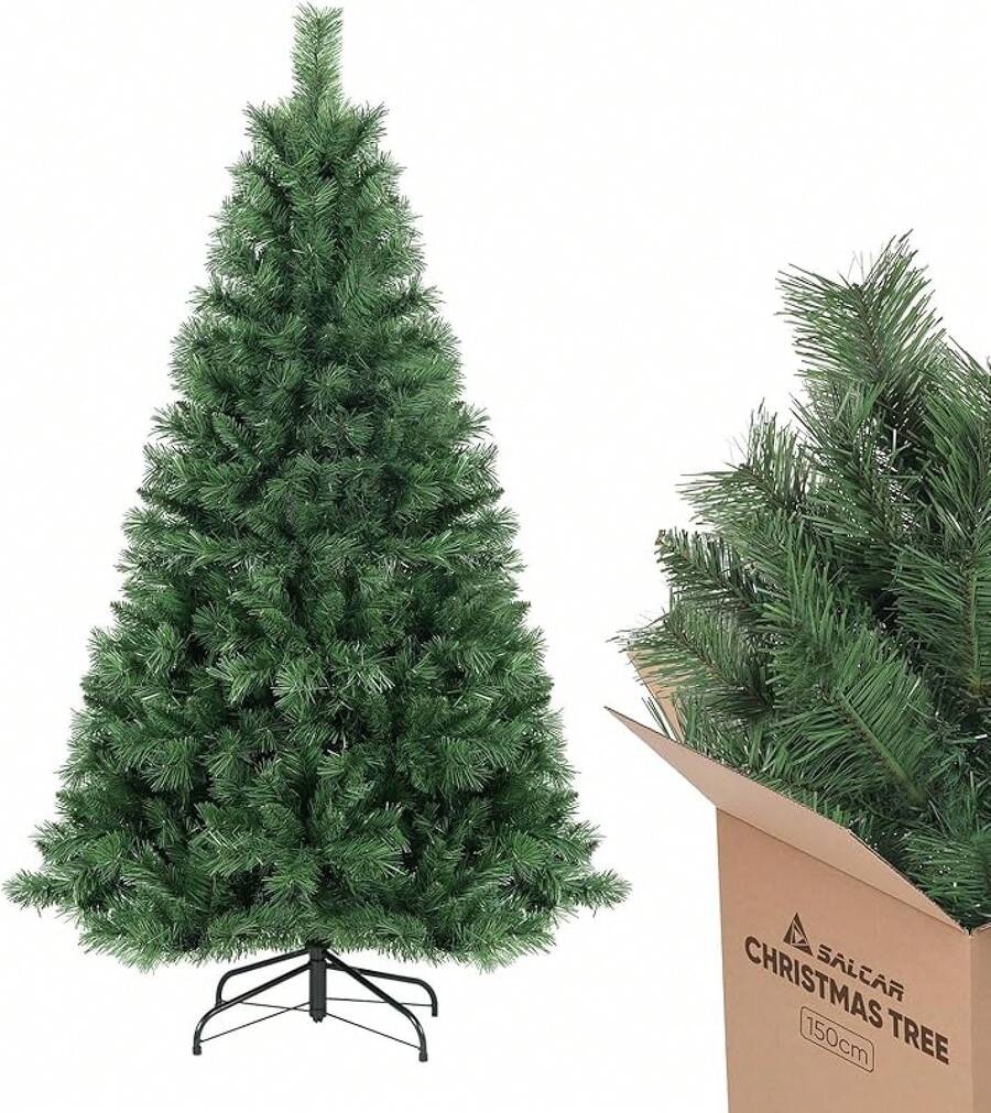 SALCAR Artificial Christmas Tree, 60 Cm - 270 Cm - 4號綠地 - 查看 1