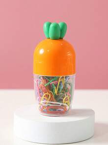 1 Set Creative Carrot Shaped Paperclips, Practical Office Paperclip Set, Minimalist Useful Paperclips - Multicolor - View 8