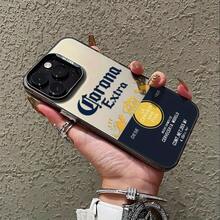 Funda para teléfono a la moda con temática de bebidas, compatible con iPhone 17, 16E, 16, 15, 14, 13, 12, 11 Mini, Pro, Max, Air, X, XR, XSMAX, 8, 7 Plus, con parte trasera mate a prueba de golpes. - Negro - Ver 3