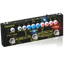yuiutfIR Cab Electric Multi Effects Procesador Retardo Reverb Guitarra Overdrive Pedal para bajoyufrtf - Multicolor - Ver 2