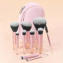 10pcs Mini Portable Makeup Brushes Set, Multi-Color Options,Brush Set,Makeup Brush Kit,Make Up Brush Set,Make Up Set Complete,Makeup Brush Set,Complete Makeup Kit,Brush Kit,Brushes Makeup Set,Makeup Gift Set,Set - Pink - View 9
