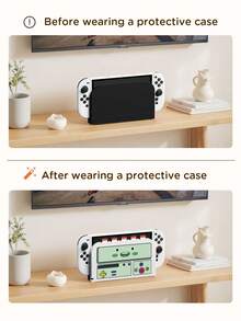 1个游戏卡盒，兼容Switch底座盖，游戏卡收纳盒，可容纳5张游戏卡，保护底座免受刮擦和灰尘侵扰，兼容Switch OLED/Switch NS/新款Switch2(2025) - 彩色 - 查看 12