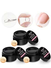 15g UV Cured Acrylic Nail Glue, Strong And Transparent, Suitable For Nail Art Stickers - Clear - View 8