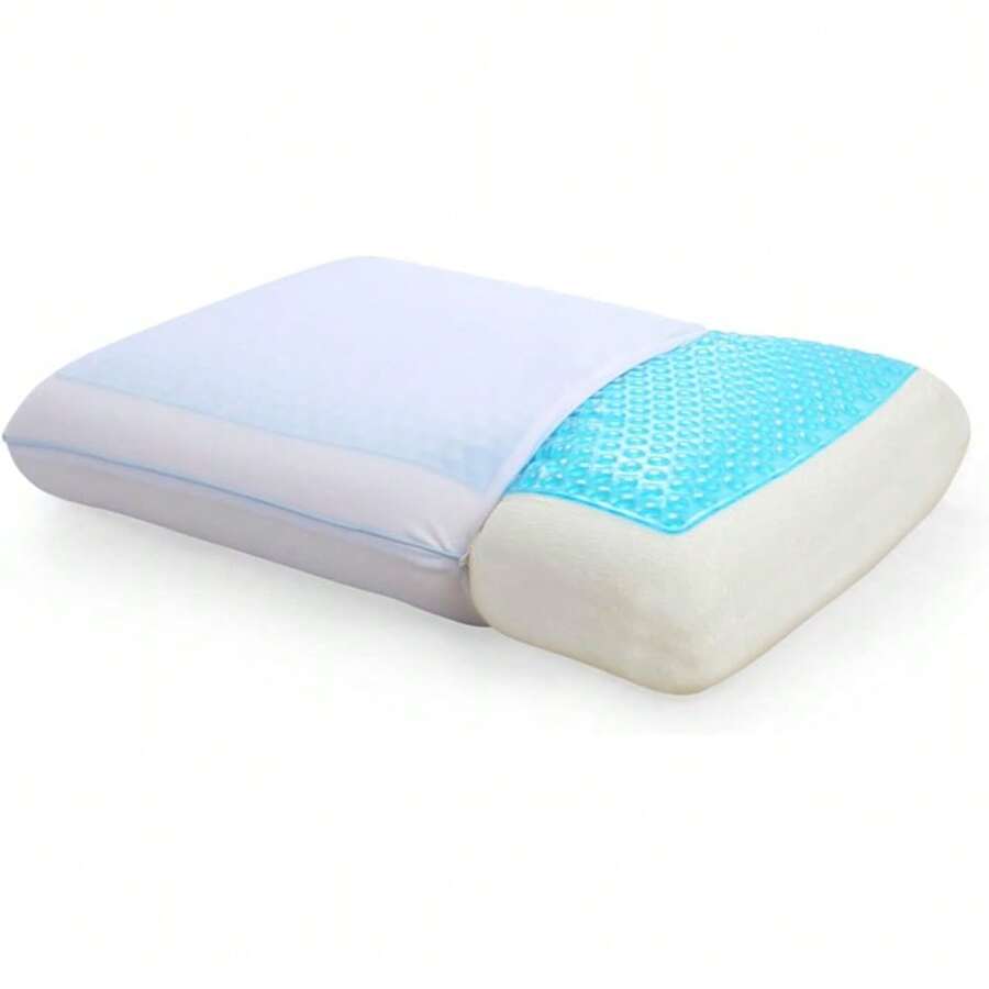 Reversible Cooling Gel Memory Foam Pillow - Standard Size For Side And Back Sleepers - 預設 - 查看 1