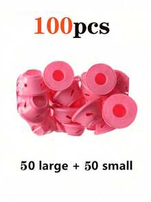 100/50/40/30/20/10/5/1个装卷发器，蘑菇形和钟形，适用于普通发质女性，不伤发，懒人友好型睡眠造型工具，卷发工具，DIY，不伤发质，时尚美发工具 - 彩色 - 查看 12