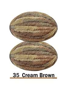 500克/250克超粗雪尼尔纱线，直径2厘米 - DIY手工编织毯，毛绒质感，厚实柔软的聚酯纤维，适合钩织舒适的枕头、毯子、地毯、宠物床、宠物窝、围巾、帽子、斜挎包等。