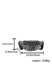 Fashionable Retro Zebra Print Women Waist Bag - Multicolor - View 7