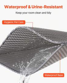 Cat Litter Mat, Cat Litter Trapping Mat, Honeycomb Double Layer Design, Easy To Clean,Washable (Gray) - 30*45CM - View 5