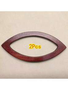 1 Peça Alça de Anel Redonda de Carvalho, Para Bolsas de Crochê - Madeira Maciça para Costura, Perfeita para Bolsas de Mão Feitas à Mão, Bolsas de Praia e Artesanato de Carteiras, Fabricação de Carteiras DIY