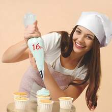 100 PCS Piping Bag | Reusable, Cake Decorating/Baking | Anti-Burst & Easy-Clean - Trong suốt - Xem 10