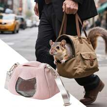 Genérico Hamster Travel Cage, Portador de hámster - Viaje portátil Portador de Animales pequeños |   Ligero Lavable Linda Bolsa para hámster Conejos Actividades de excursión de Ardilla de Conejo - 1 - Ver 3