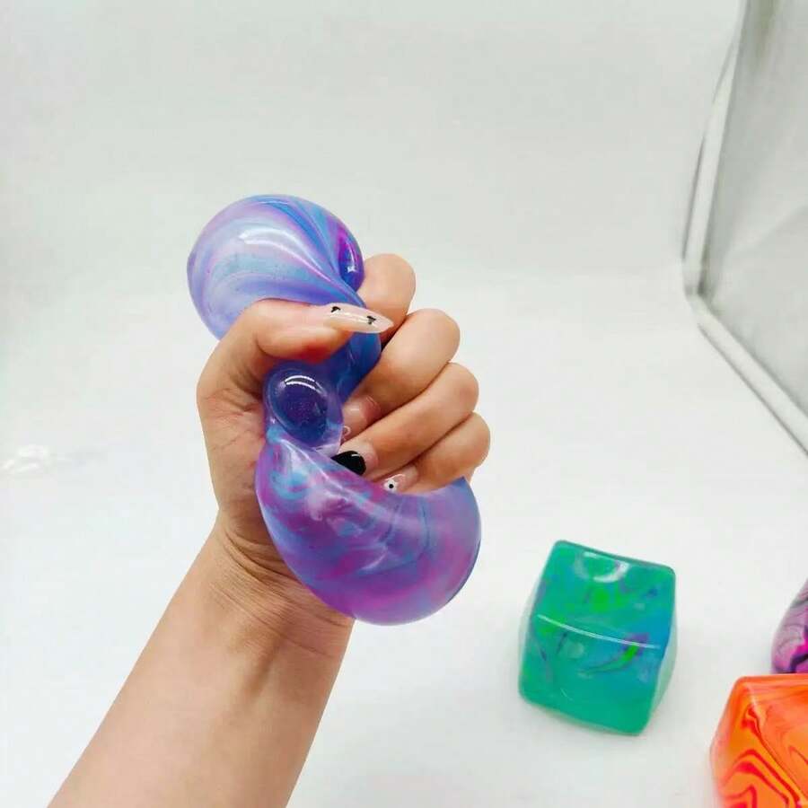 Nee-Doh Ripple Ice Cube Mochi Stress Relief Toy - Cube Mochi Squeeze ...