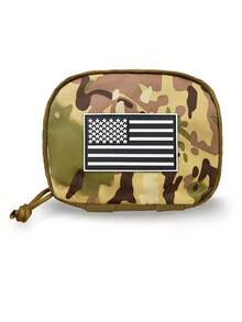 MOLLE Expandable Chest Bag With Hook And Loop, Can Be Attached To Vest Or Backpack, Smooth Zipper, Portable Travel Organizer Pouch For Phone, Keys, Outdoor Gear - Multicolor - View 12