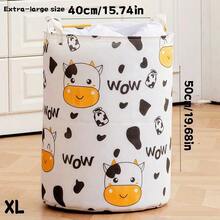 1 coș de depozitare circular pliabil pentru haine murdare, coș de depozitare multifuncțional pentru haine, jucării și diverse, coș de rufe, potrivit pentru diverse scenarii, cum ar fi dormitor, baie și cămin. Coș de depozitare, mânere duble convenabile și nu vă vor ciupi mâinile, ușor de scos și disponibil în mai multe culori. - Multicolor - Vizualizare 3