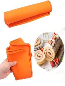 12.2 Inch X 10.23 Inch Swiss Roll Cake Mat, Silicone Swiss Roll Mold, Baking Tool, Kitchen Gadget, Kitchen Accessory, Back To School, Wedding, Party - Multicolor - View 11