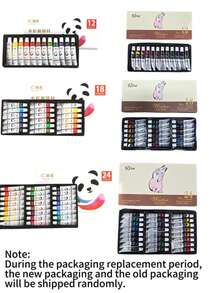 12/18/24 色丙烯颜料套装，0.16 盎司管装 - 鲜艳多用途艺术颜料，适用于画布、墙壁、衣服和工艺品绘画 - 适合艺术家和学生 - 彩色 - 查看 10